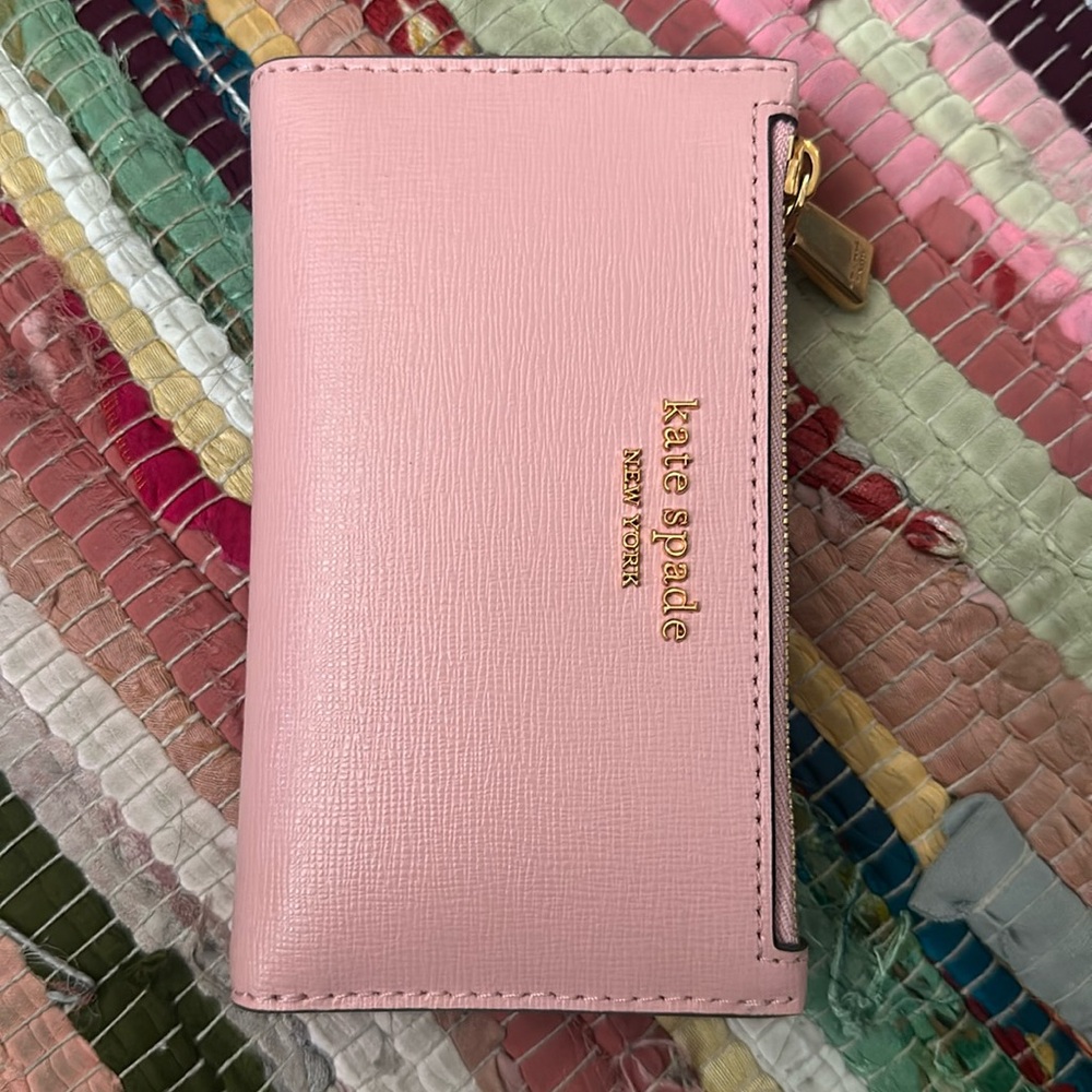 Brand New Kate Spade Pink Bifold Wallet
